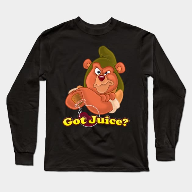 Got Juice - Gruffi Bear Long Sleeve T-Shirt by Ryans_ArtPlace